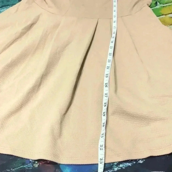 Deb brand XL dress khaki color with black lace accent at top - Picture 7 of 7